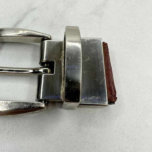 Silver Tone Reversible Simple Basic Belt Buckle - Picture 4 of 7